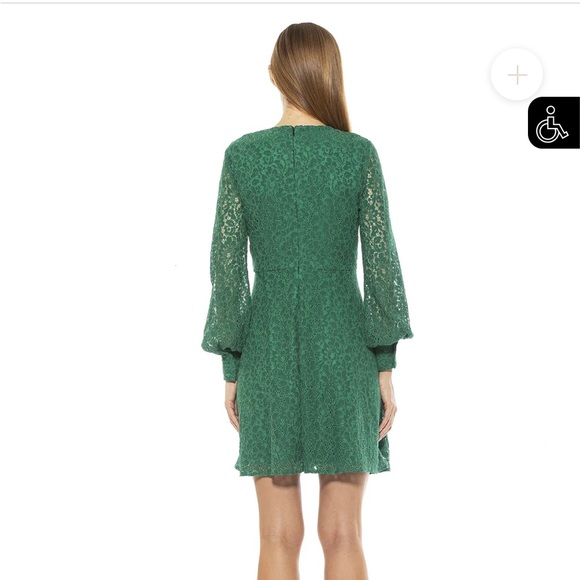 Alexia Admor long sleeved green lace dress. NWT. Size 8 - Picture 3 of 9